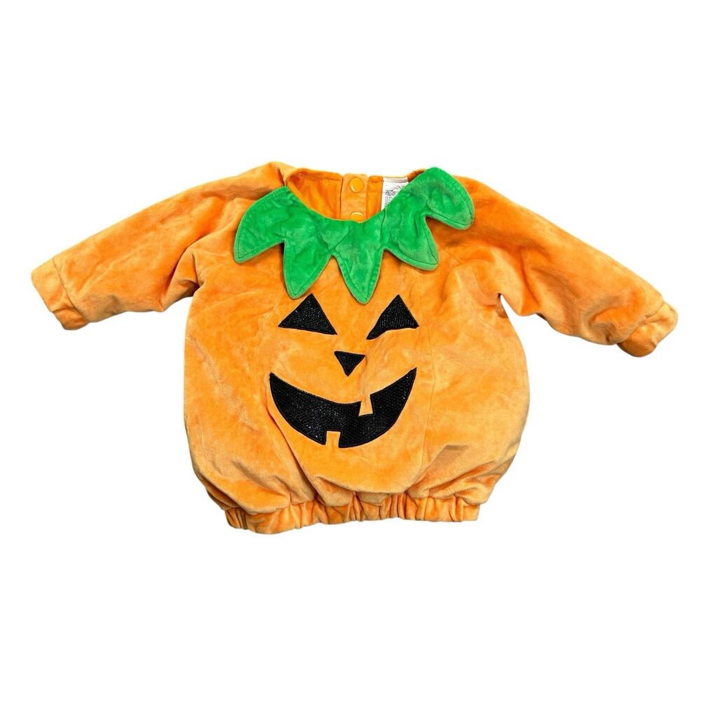 Halloween Pumpkin Sweater Baby 6-12 Months Costume Plush Stuffed Pullover Top
